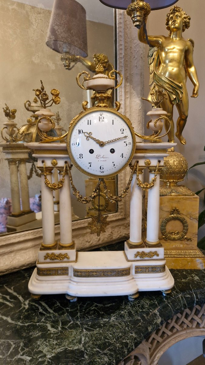 Louis XVI Portico Clock-photo-2