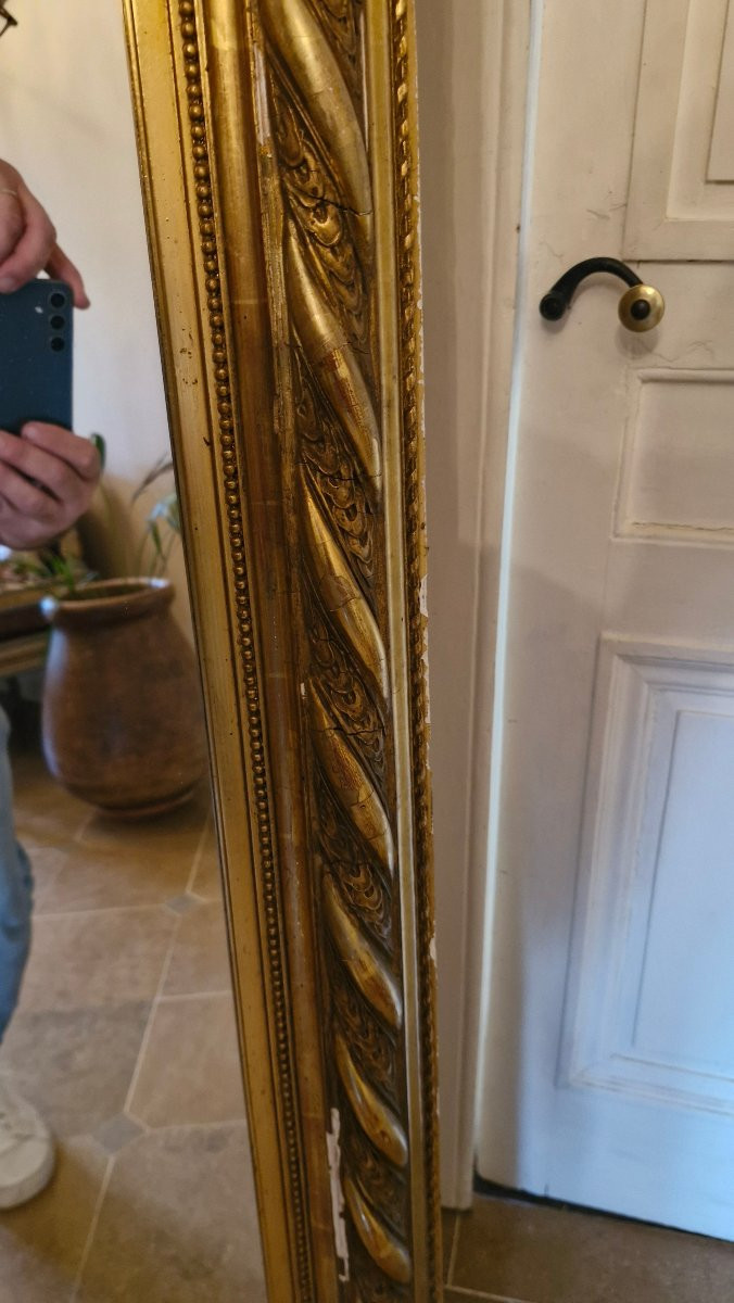 Miroir Doré Époque Napoléon III -photo-1