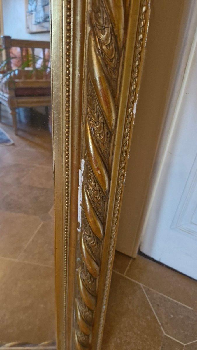 Miroir Doré Époque Napoléon III -photo-6