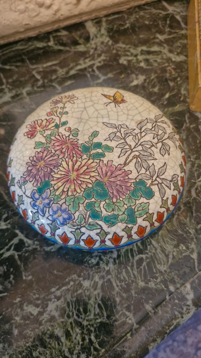 Candy Box In Longwy Enamel-photo-4