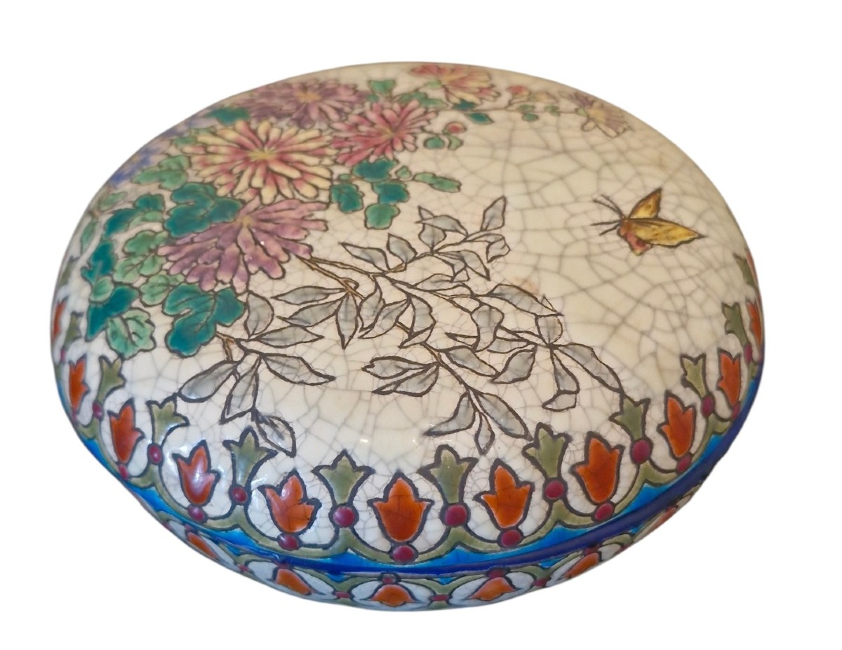 Candy Box In Longwy Enamel