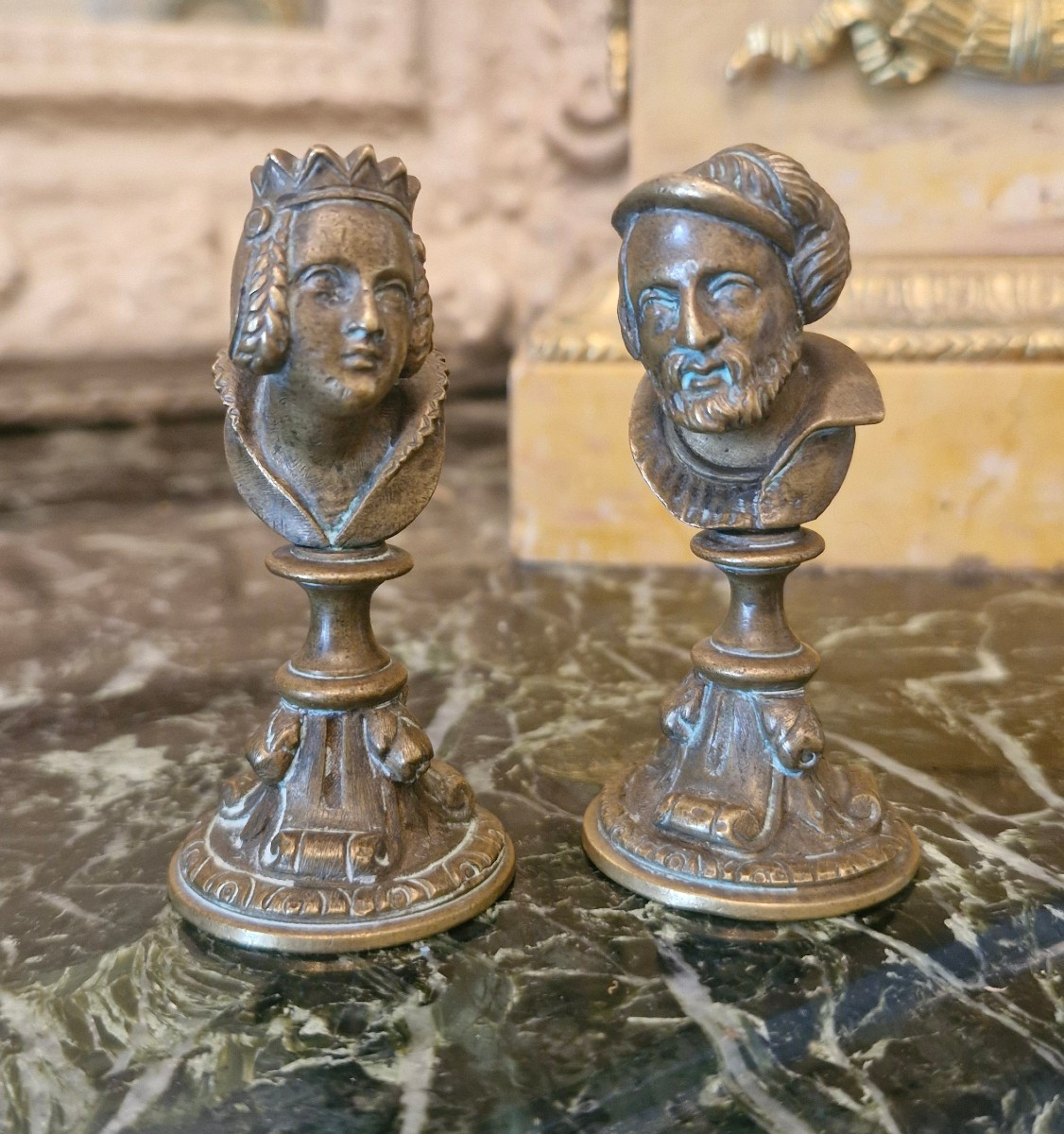 Pair Of Bronze Sculptures XIX ème S