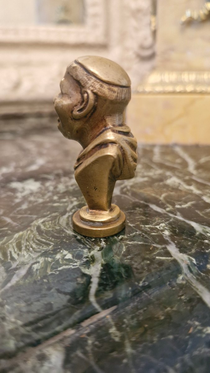 Bronze Seal Signed Bizette-photo-2