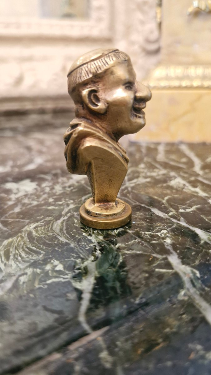 Bronze Seal Signed Bizette-photo-4