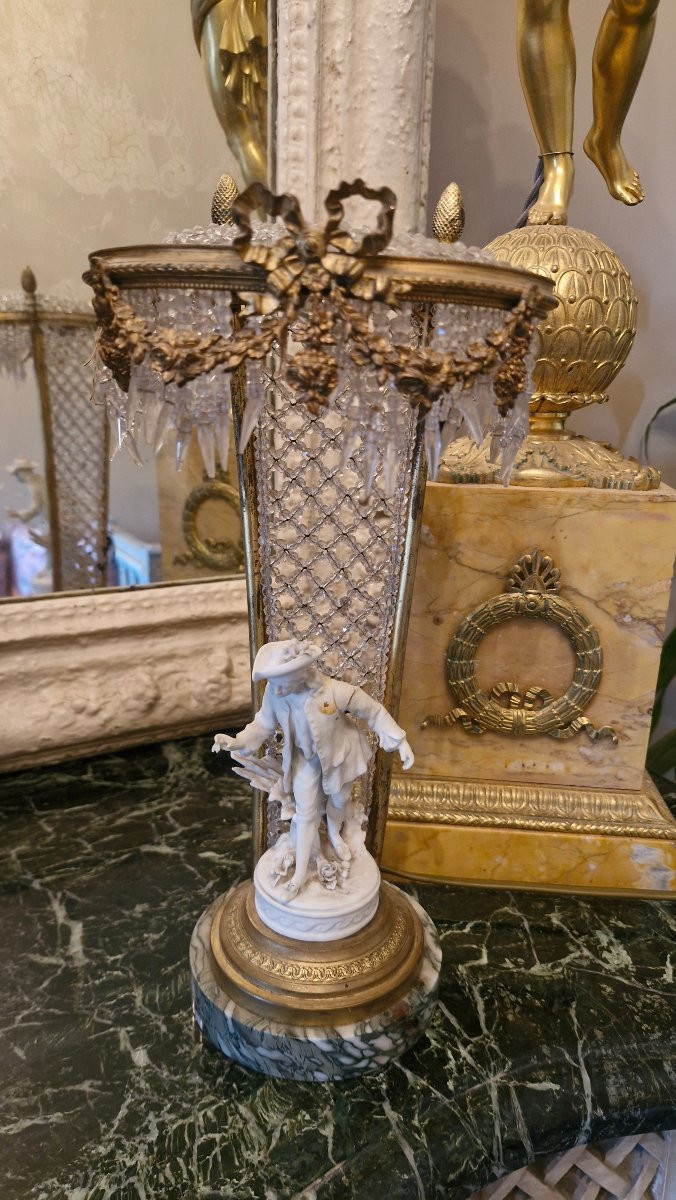 Pair Of Romantic Bronze And Cookie Lamps-photo-2