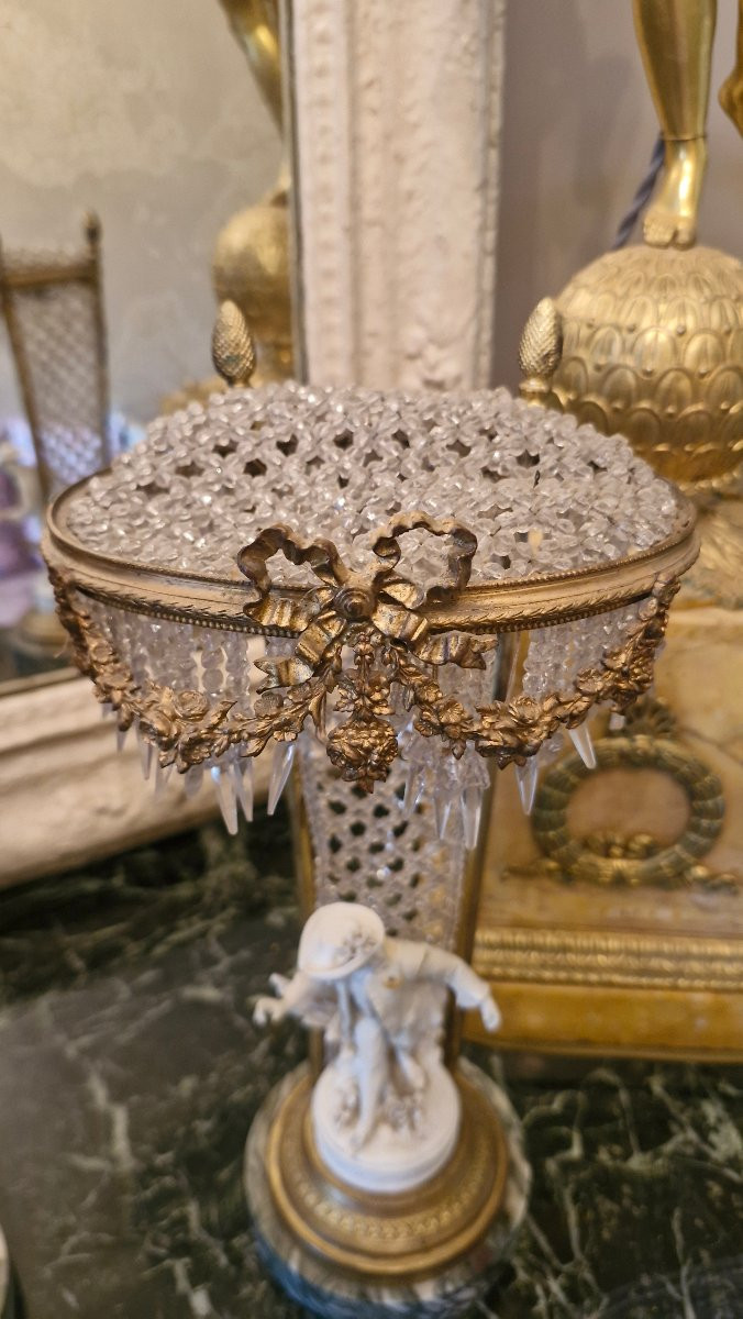Pair Of Romantic Bronze And Cookie Lamps-photo-3