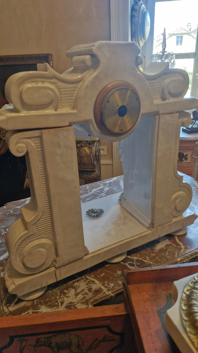 Horloge en faience blanche Empire-photo-5