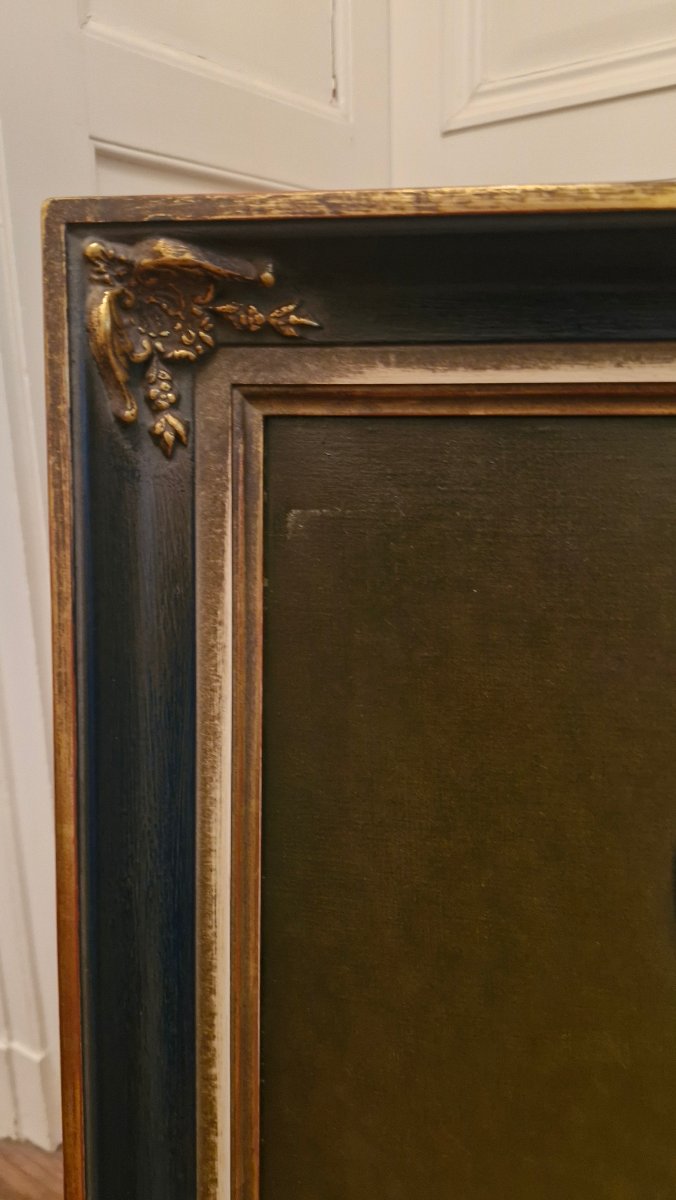 Oil On Canvas Portrait Of A Woman-photo-3