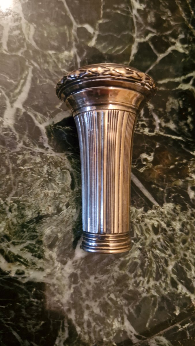 Écrin pommeau d'ombrelle en argent Gavet à Paris-photo-1