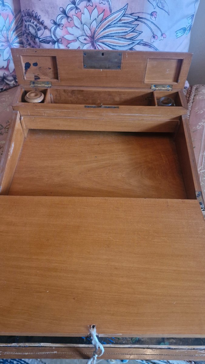 Napoleon III Writing Desk, Chinese Decoration-photo-1