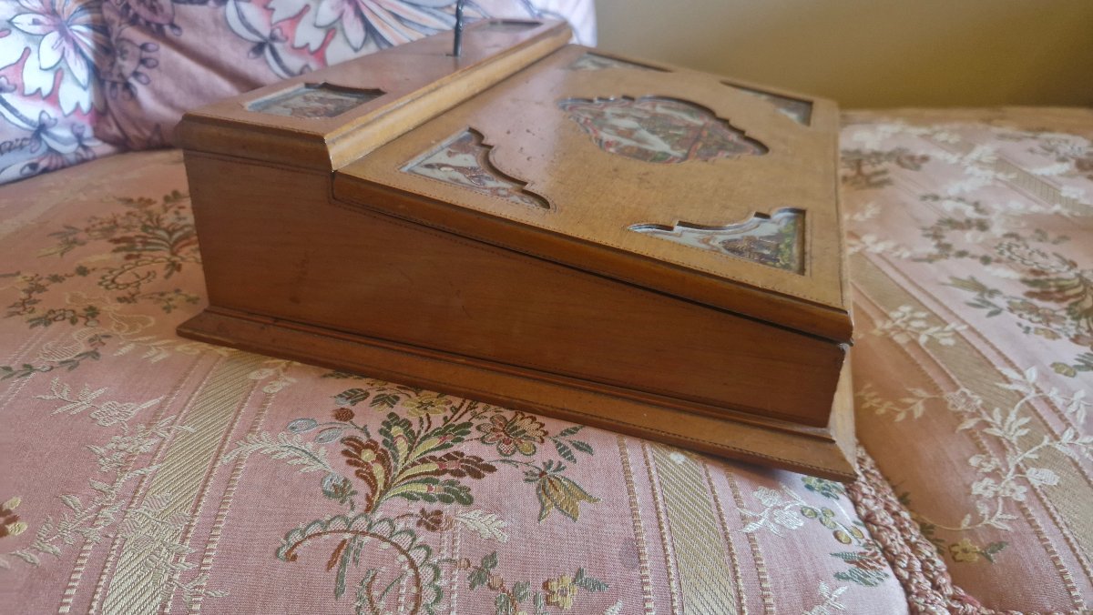 Napoleon III Writing Desk, Chinese Decoration-photo-5
