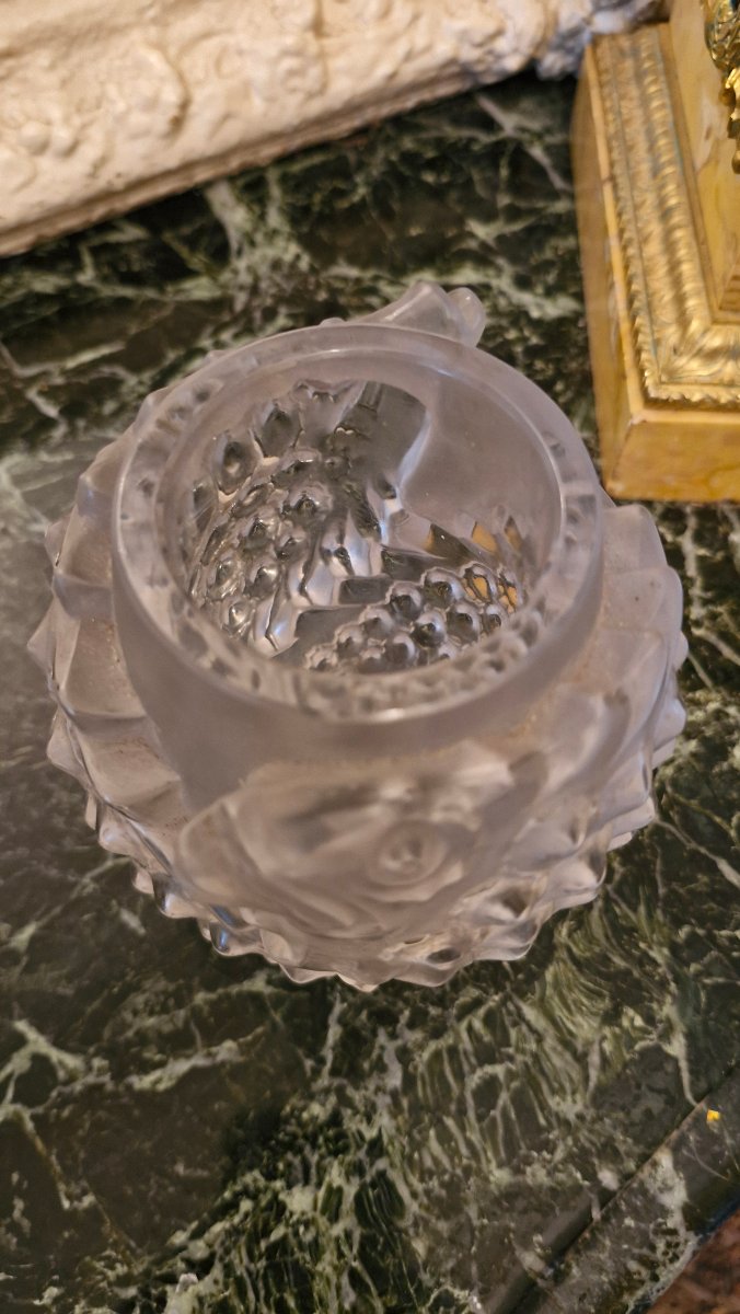 Vase Lalique décor poisson-photo-2