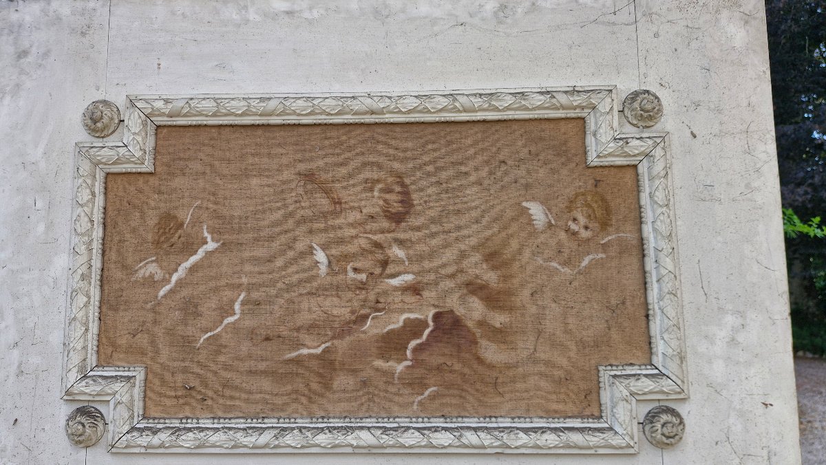Paire de trumeau de château Louis XVI -photo-4