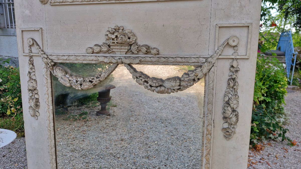 Paire de trumeau de château Louis XVI -photo-1