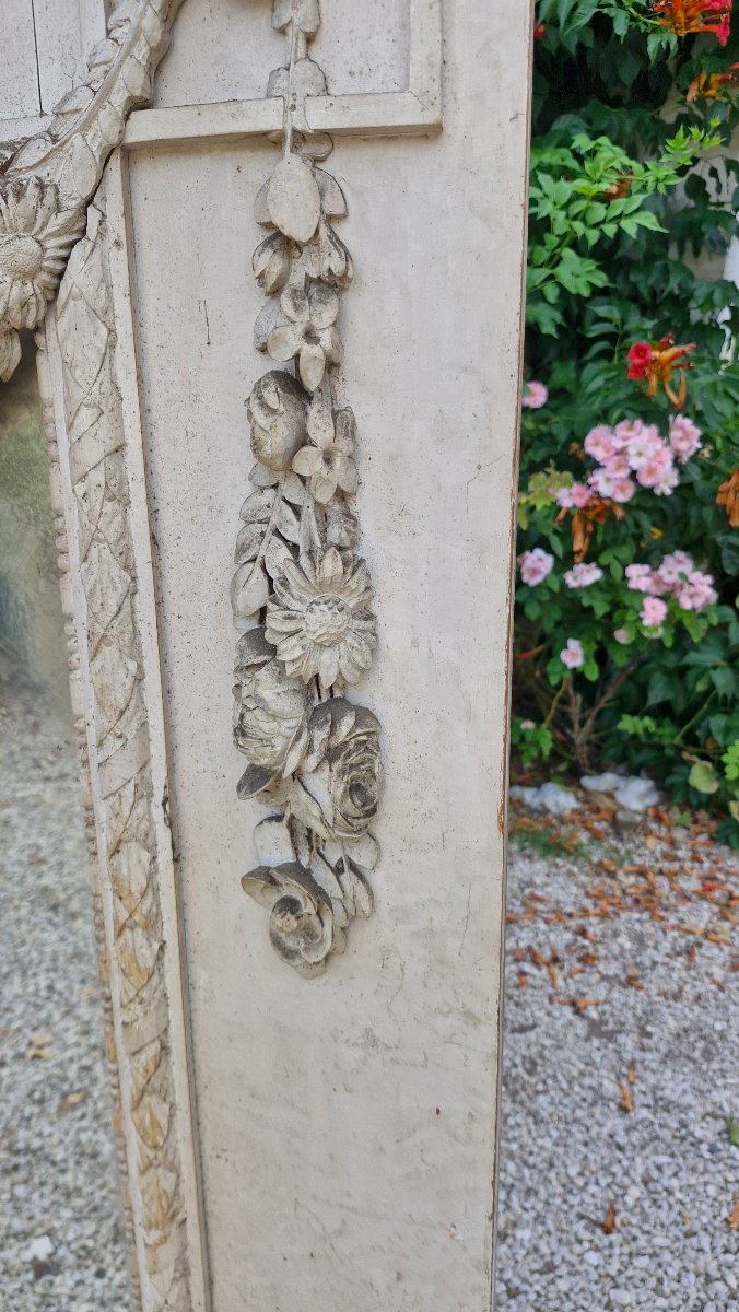 Paire de trumeau de château Louis XVI -photo-4