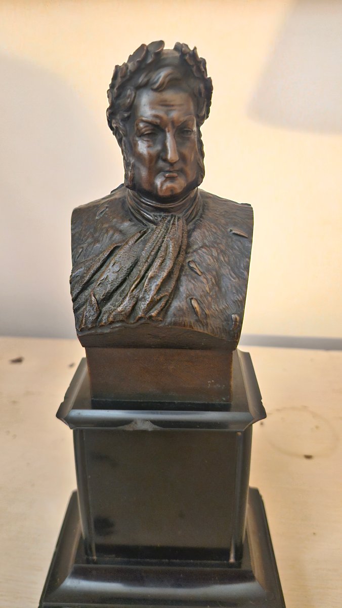 Buste en bronze, buste d'homme -photo-2