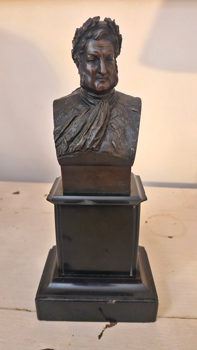 Buste en bronze, buste d'homme -photo-3