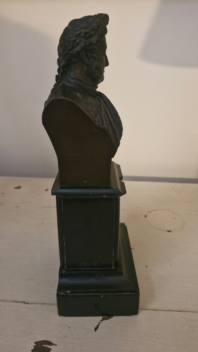 Buste en bronze, buste d'homme -photo-2