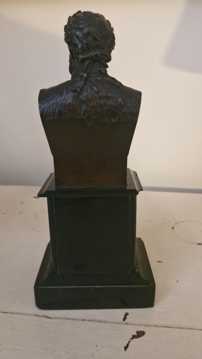Buste en bronze, buste d'homme -photo-3