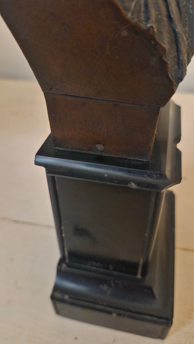 Buste en bronze, buste d'homme -photo-4