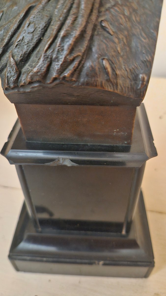 Buste en bronze, buste d'homme -photo-5