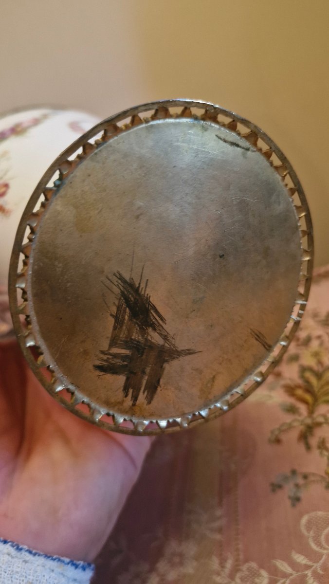 Vase en porcelaine, Monture En Bronze NAPOLÉON III -photo-3