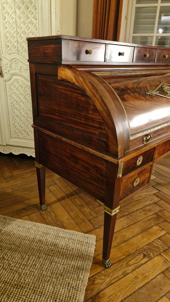 Empire-style Cylindrical Desk-photo-4