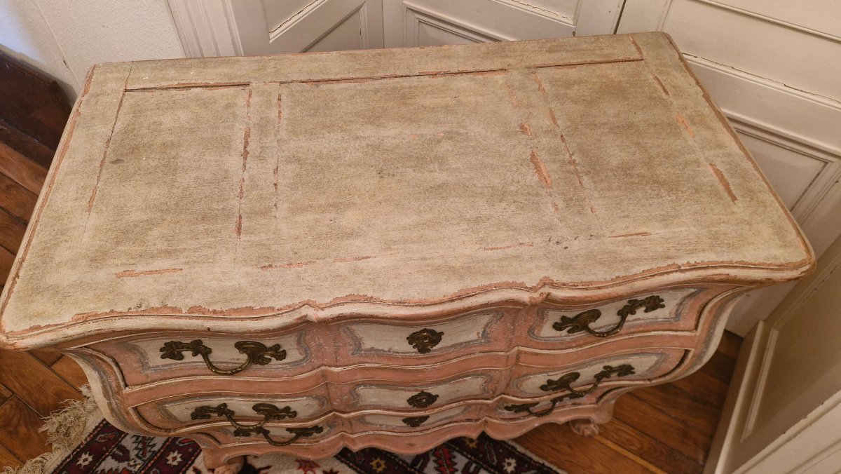 Commode tombeau patiné Époque XVIII Ème S -photo-1