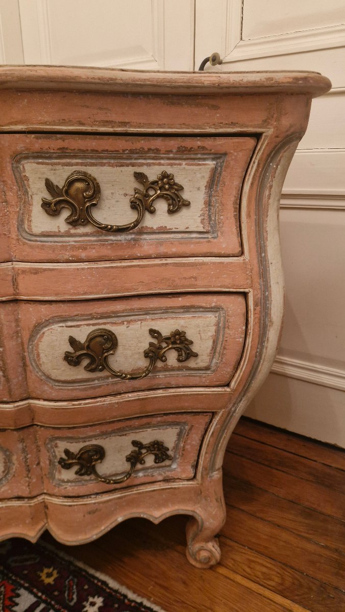 Commode tombeau patiné Époque XVIII Ème S -photo-3