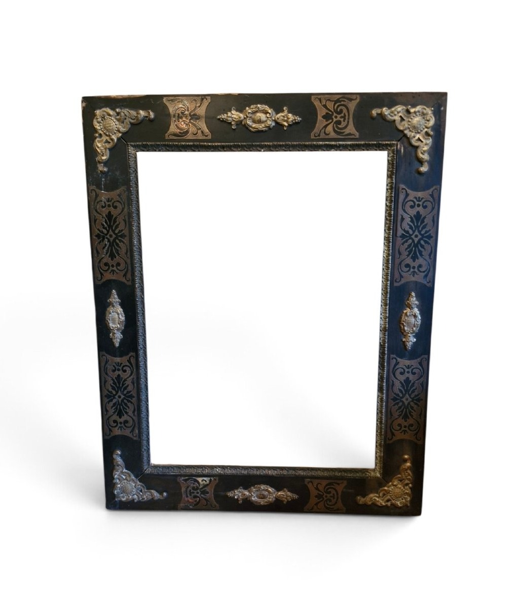 Cadre en marqueterie boulle Napoléon III 