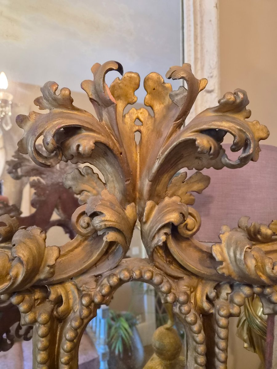 Reliquaire En Bois doré d'époque XVIII Ème s -photo-2