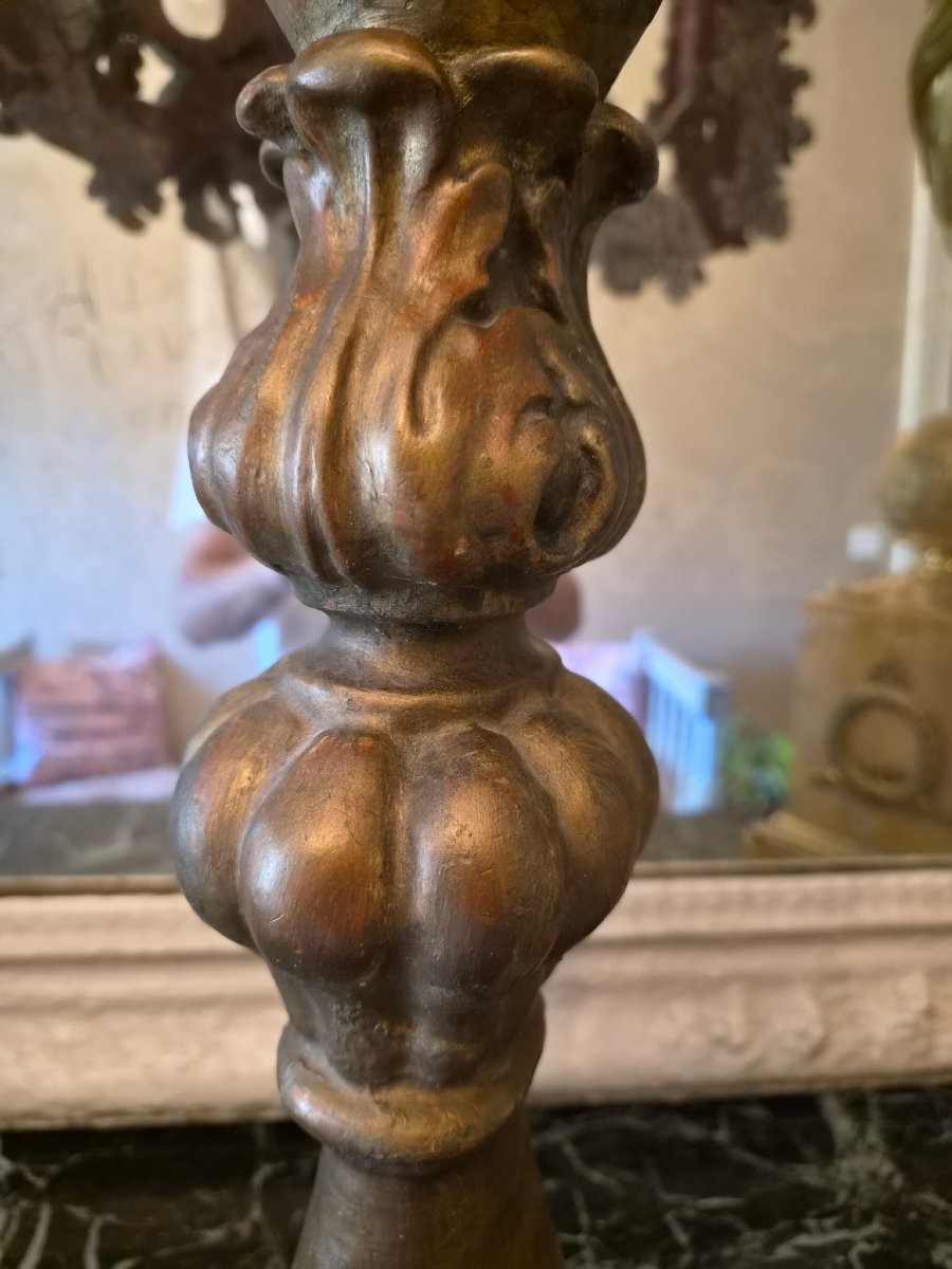 Reliquaire En Bois doré d'époque XVIII Ème s -photo-3