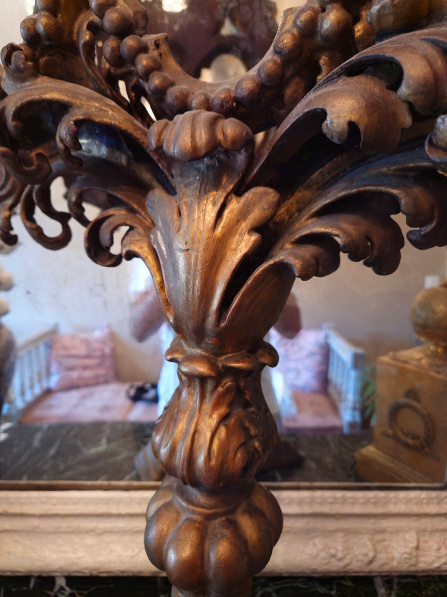 Reliquaire En Bois doré d'époque XVIII Ème s -photo-4