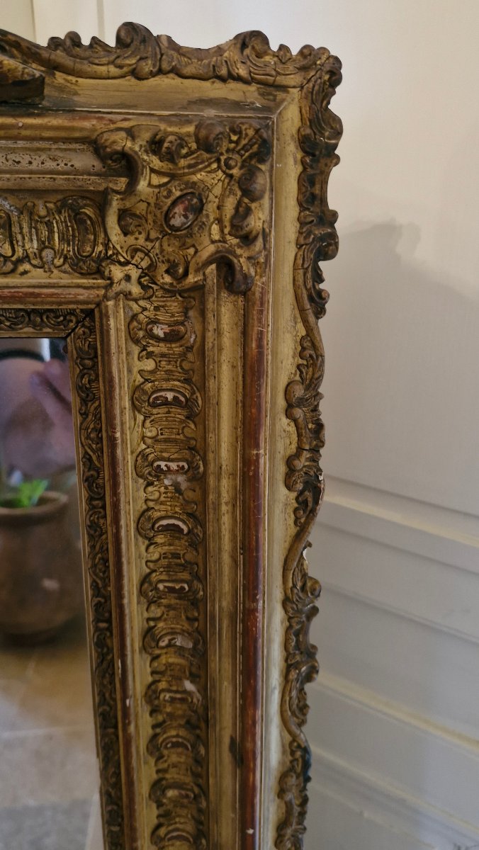 Miroir Doré d'époque Napoléon III -photo-4