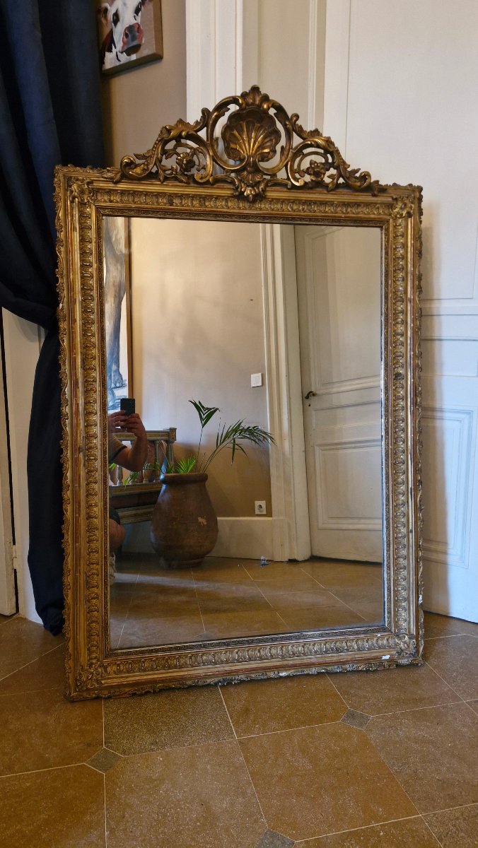 Miroir Doré d'époque Napoléon III 