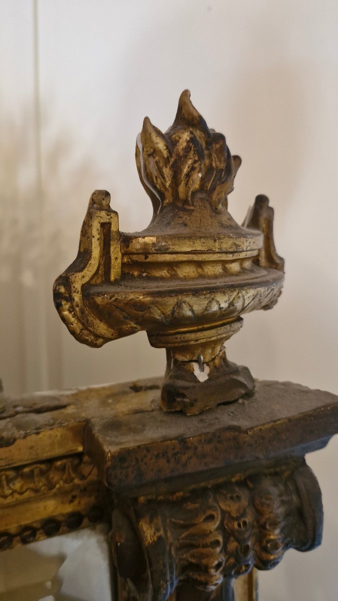 Gilded Mirror From The Napoleon III Period -photo-1