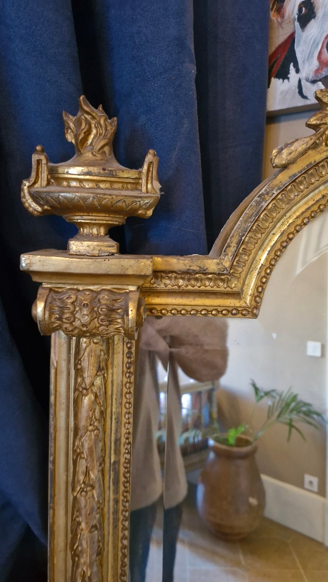 Gilded Mirror From The Napoleon III Period -photo-2