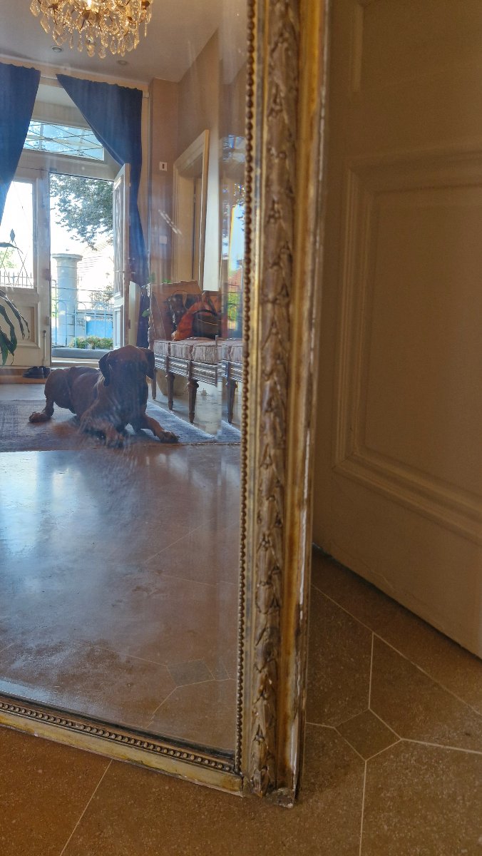 Gilded Mirror From The Napoleon III Period -photo-6