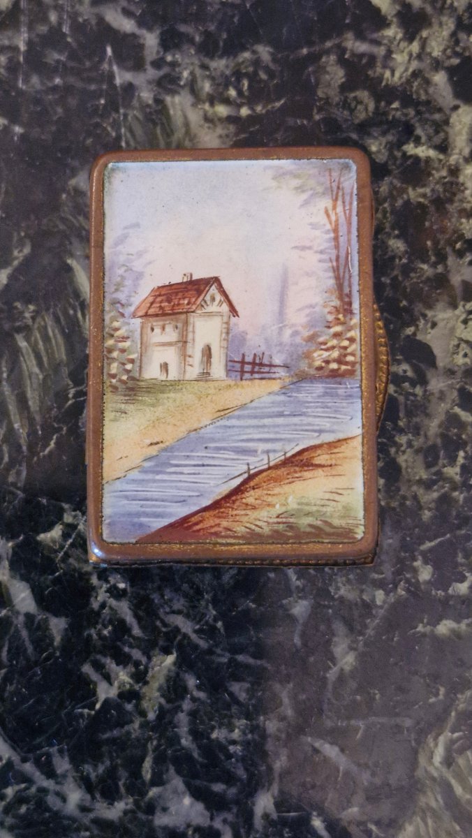 Matchbox With Cloisonné Decoration-photo-3