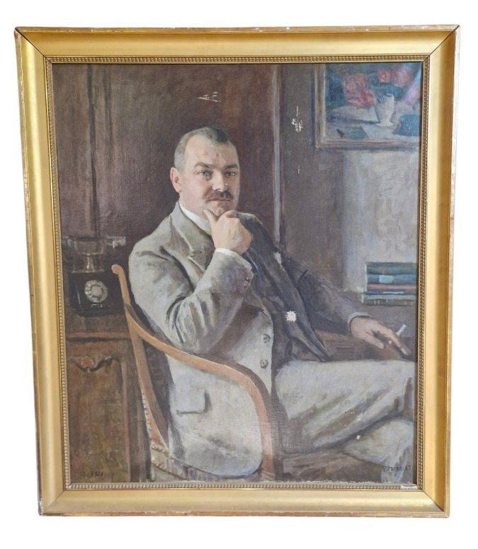 Portrait Of A Man, Oil On Canvas