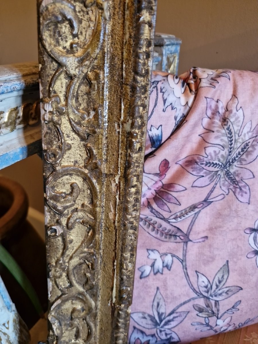 18th-century Gilded Carved Wooden Frame -photo-2