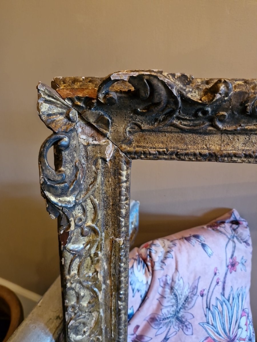 18th-century Gilded Carved Wooden Frame -photo-2