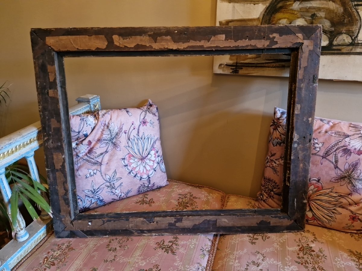 18th-century Gilded Carved Wooden Frame -photo-7