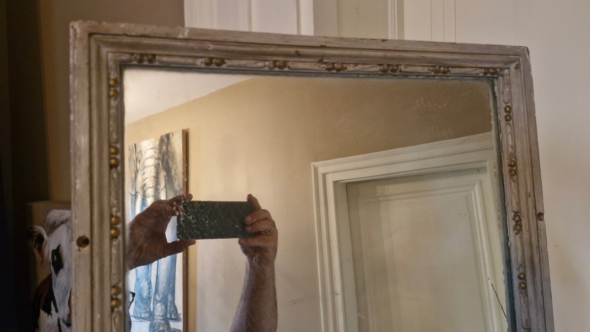Louis XVI-style Mirror From The Interregnum Period -photo-2