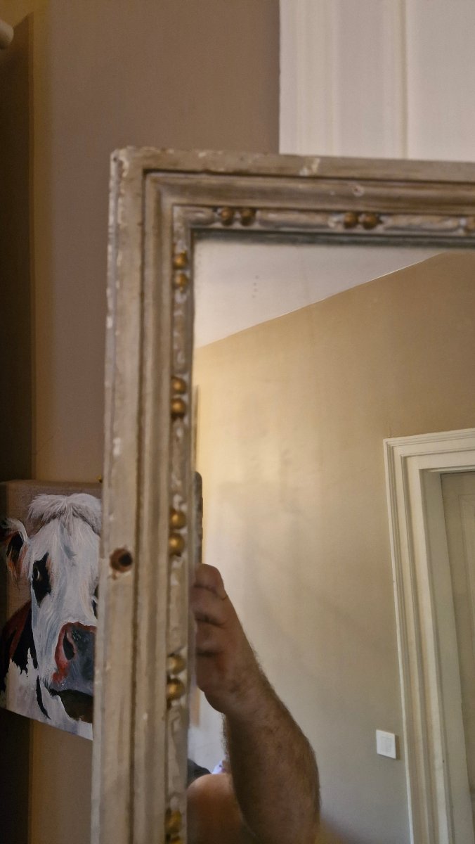 Louis XVI-style Mirror From The Interregnum Period -photo-3