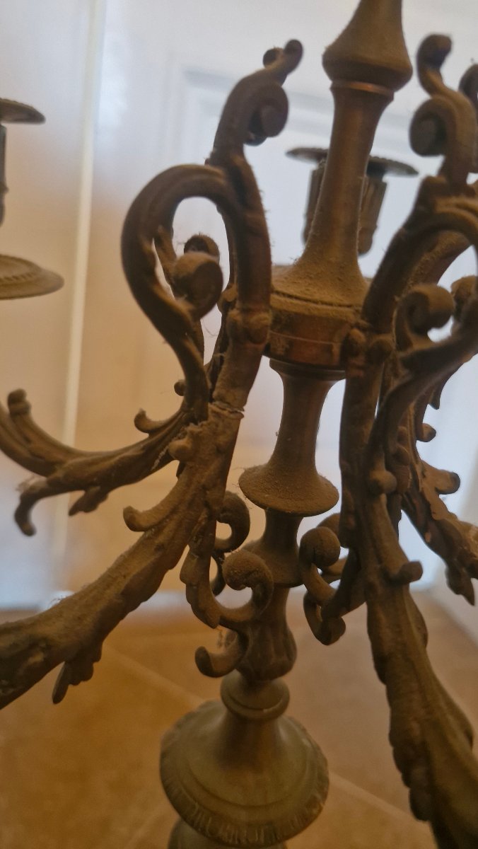 Napoleon III-style Mantelpiece Finial, Bronze By Coustoutou-photo-3