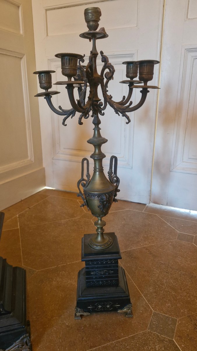 Napoleon III-style Mantelpiece Finial, Bronze By Coustoutou-photo-4