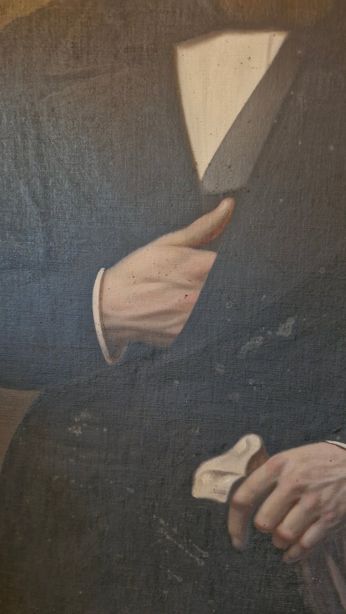 Portrait d'homme signé Klein 1865-photo-1