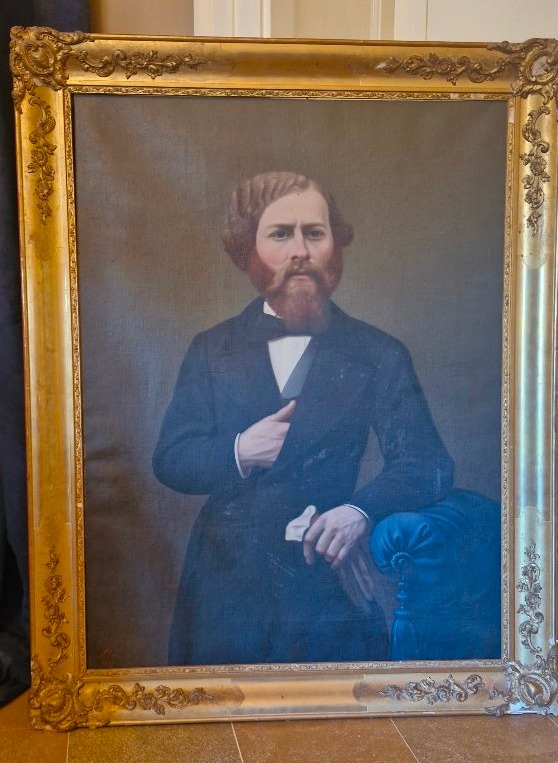 Portrait d'homme signé Klein 1865