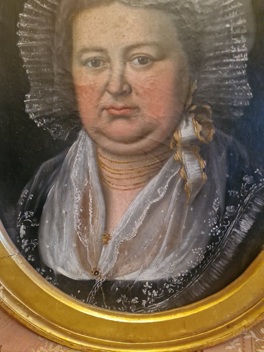 Paire de portrait Époque XIX Ème S -photo-8